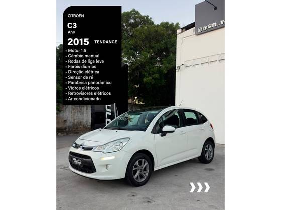 CITROËN C3 1.5 TENDANCE 8V FLEX 4P MANUAL CITROËN C3 1.5 TENDANCE 8V FLEX 4P MANUAL
